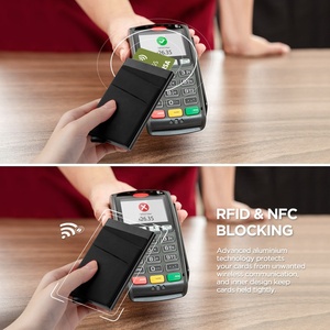 TILONSTAR TVC104 Beautiful Style Slim Metal Card Holder RFID Credit Card Holder Aluminum Pop up Wallet - Product Image 5