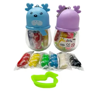 可爱可爱无毒优质安全6色造型玩面团彩色面团