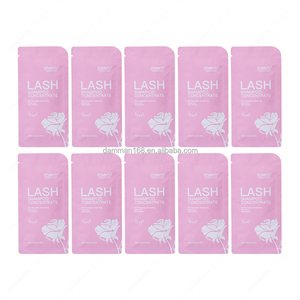 DAMMAN Rose Lash Shampoo Concentrado 7,5 ml Extensión de pestañas Espuma limpiadora Espuma rica Extensión de pestañas Líquido de lavado - Product Image 1