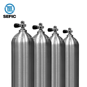 Populer DOT standar 11.1L S80 3000psi silinder selam Scuba digunakan untuk tangki oksigen