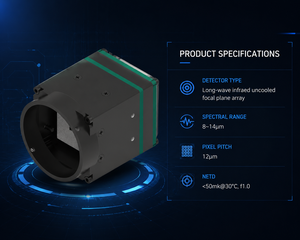 Module d'imagerie thermique haute sensibilité 640x512 pour drone UAV, sortie CVBS & BT.656, surveillance de sécurité de vision nocturne haute sensibilité - Product Image 1