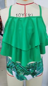 Yiwu Yiyuan modelli personalizzati ragazze costume da bagno 2 pezzi Bikini Set a strati costume da bagno arricciato cinghie regolabili costumi da bagno da ragazza - Product Image 3