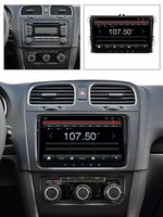 Autoradio 9 pouces double din Android 12 avec miroir vidéo stéréo 1024*600 HD 1080P Système d'autoradio lecteur DVD pour Vw