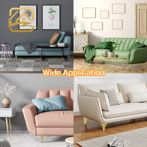 Wholesale Factory Suppliers Luxury Y Shape Cabinet Feet Triangle Furniture <b>Legs</b> 15cm Golden Furniture Making Accessories - Product Image 4