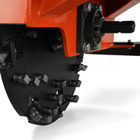AUSTTER SG24 Profesional Trituradora de tocones de 3 puntos para tractor, cortadora de árboles de servicio pesado con dientes de carburo y volante de inercia