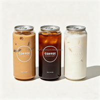 Bocal en plastique PET de haute qualité avec anneau de traction pour canettes de café, soda, bière, jus et autres boissons – Transparent et souple