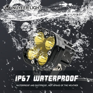 Feux de travail LED 3 pouces 40W, faisceau combiné spot et large, blanc jaune, antibrouillard, conduite, 6000K pour VTT, camion, <span class=keywords><strong>moto</strong></span>, tout-terrain 4x4 - Product Image 2