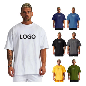 Soft 100% Cotton Printed Short Sleeve Bulk Tee With Logo Customize Heavyweight T <b>Shirt</b> - Product Image 2