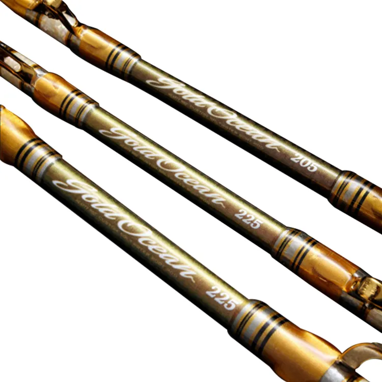 Wholesale HEARTY RISE Gold Ocean Rod High Carbon Bottom Boat Rod