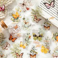 30 pièces/paquet de bonbons poteaux autocollant pour animaux de compagnie sac feuille feuille Collage saison rétro Collage Journal décoratif Source matériel en 6 modèles