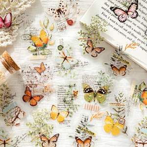 30 unids/pack postes de caramelo bolsa de pegatinas para mascotas hoja Collage temporada Retro Collage diario fuente decorativa Material en 6 modelos - Product Image 2