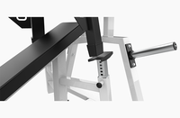 Poids libre Gym Fitness Equipment Assis Plaque Chargée Inclinaison Poitrine Presse Machine Poitrine Presse Banc