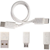 Cargador inalámbrico Light up Bamboo con juego de cables múltiples Almohadilla de carga inalámbrica de 15W con caja de almacenamiento de cables Teléfono y soporte para lápices