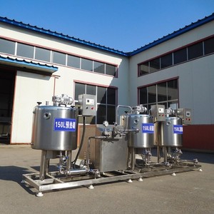 Usine de transformation du lait à petite échelle en acier inoxydable avec pompe à moteur, ligne de production de lait pasteurisé à haute productivité, meilleur prix - Product Image 3