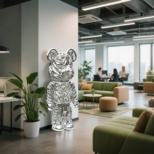 Jingyue tùy chỉnh lớn 3D in động tác phẩm điêu khắc nghệ thuật trừu tượng kế hoạch của bức tượng nổi tiếng được làm từ vật liệu nhựa bền - Product Image 1