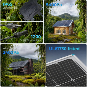 Panneau solaire monocristallin haute performance 100W IBC pour alimentation électrique de camping compacte - Product Image 6