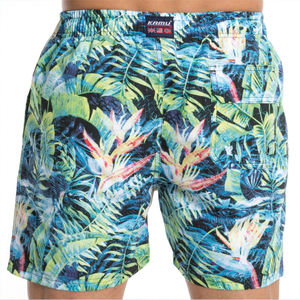 OEM/ODM özel erkek hızlı kuru yüzmek mayo sörf için cepler ile plaj şortu 1 parça yüzmek Jammer tarzı baskılı desen - Product Image 2