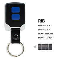 SMG-2009 pour RIB SUN MOON T433 2CH 4CH Télécommande de porte de garage Duplicateur de clé 433MHz Code fixe Émetteur manuel