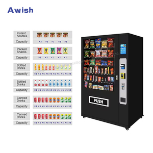 Máquina Expendedora 2024 Más Vendida - Máquina Expendedora Refrigerada Pequeña para Alimentos y Bebidas, Pantalla Táctil de 21.5 Pulgadas, 60 Compartimentos - Product Image 5