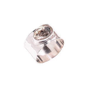 Anillo de Plata de Ley 925 con diamante herkimer para mujer, joyería personalizada, venta al por mayor, anillos de plata fina, proveedores - Product Image 1
