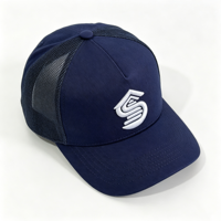 Casquette Trucker Snapback 5 Panneaux Personnalisée de Haute Qualité avec Broderie 3D et Impression en Relief, Style Vintage Unisexe, Toutes Saisons