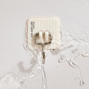 Light Luxury Hook Adhesive Wall Hooks New Various Rooms Behind-door <b>Key</b> Cloth <b>Hanger</b> Bathroom Holder Rack - Product Image 6