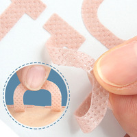 Autocollant pour ongles en U, élastique, anti-roulement, avec coussinet orthopédique ajustable pour la rainure de l'ongle, patch extensible pour ongles incarnés