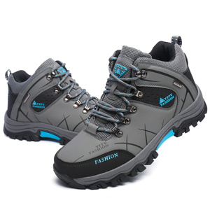 Zapatillas de Senderismo Impermeables de Piel de Ante Vacuno para <span class=keywords><strong>Hombre</strong></span>, Talla 12, <span class=keywords><strong>Zapatos</strong></span> de Trekking para Exteriores para Todas las Estaciones - Product Image 1