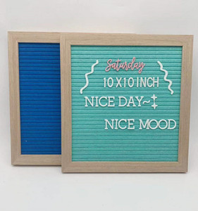 Cảm thấy bảng thư 10x10 inch gỗ vuông màu be bảng tin cho trang trí nhà - Product Image 6