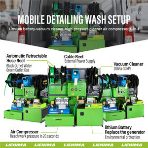 लाइसेंसी कार वाशिंग मोबाइल कार वॉश पूर्ण सेट उपकरण वैन - Product Image 4