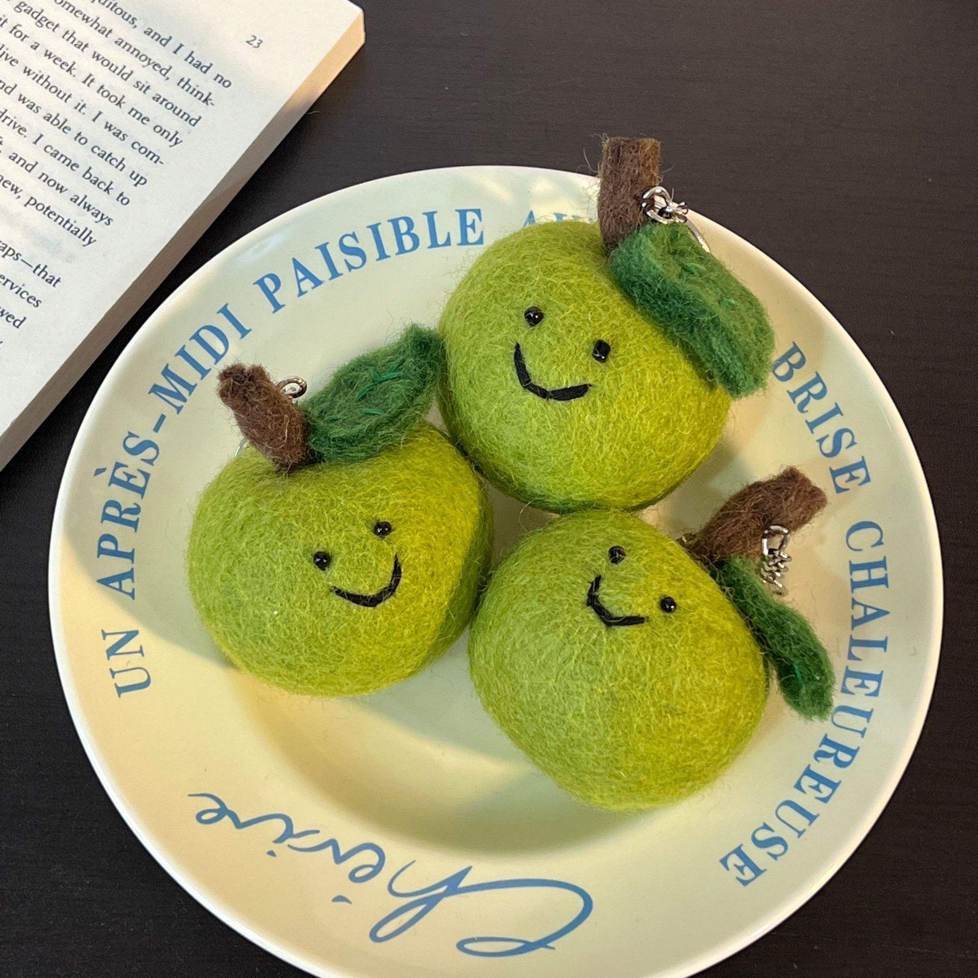 Fruits Wool Felt Keychain *3