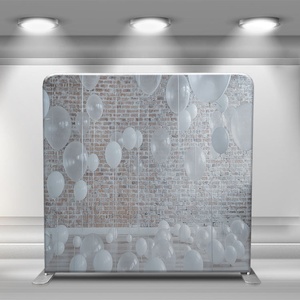 Giá Trưng Bày Phông Nền Tùy Chỉnh Vải Căng Bằng Nhôm Phông Nền <span class=keywords><strong>360</strong></span> Phông Nền Di Động 8ft Cho Đám Cưới - Product Image 2