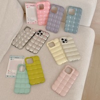 Nouveau Style Macaron oeuf bouffée TPU Protection souple antichoc accessoires de téléphone portable couvre étui pour iPhone 16 15 14 Pro Max