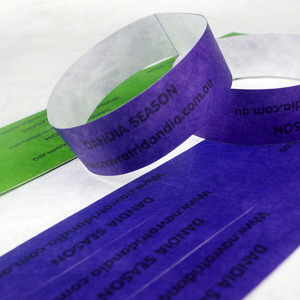 Dùng mộ<span class=keywords><strong>t</strong></span> lần thân thiện với môi Tyvek dây đeo cổ tay với phiếu giảm giá Khuyến mại dây đeo cổ tay - Product Image 5