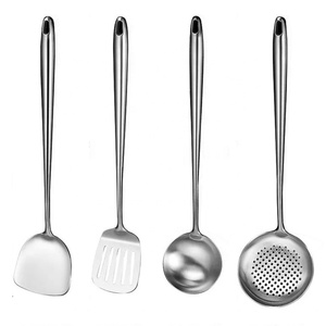 Cucharón de sopa grande de acero inoxidable con mango largo de 28-40 pulgadas, herramienta para Cocinar en casa, apto para lavavajillas - Product Image 2