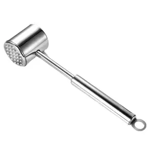 High Quality Stainless Steel Meat Hammer Hanging Kitchen Tools Metal Hammer Beef Meat Tenderizer Pounder Hammer