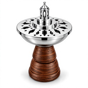Brûleur d'encens fonctionnel en métal pour une combustion sécurisée de l'encens, aromathérapie, méditation, yoga, prière, rituels spirituels - Product Image 1