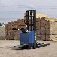 Chariot élévateur à palettes électrique autoportant HSRS1501 1500 kg, chariot élévateur à palettes autochargeant