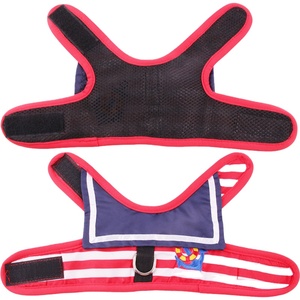 Set di imbracatura e guinzaglio per cani con gilet per animali domestici blu di ancoraggio in stock con fibbia - Product Image 5