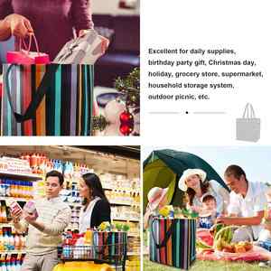 Bolsas de Compras Reutilizables Económicas y Ligeras para el Mercado de Agricultores, Ultrasónicas, No Tejidas, Bonitas y Personalizadas - Product Image 5