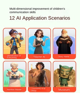 Fotocamera Giocattolo AI per Bambini con Apprendimento Linguistico e Riconoscimento Oggetti, Dispositivo di Apprendimento Visivo 13MP, Giochi di Proiezione e Diapositive - Product Image 3