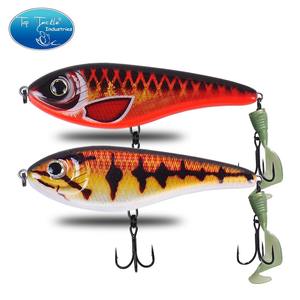 Leurre CF 90&<span class=keywords><strong>120</strong></span>&150mm (Couleurs 24~45) <span class=keywords><strong>Jerkbait</strong></span> à coulée lente avec queue souple pour la pêche au Musky, au Brochet et au Black Bass - Product Image 5