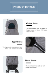 Rain shield baby trend <span class=keywords><strong>city</strong></span> mini 2 passeggino riflettente passeggino leggero con parapioggia per passeggino senza gancio - Product Image 3
