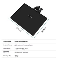 Support de diffusion en direct pour téléphone, plateau pour carte son, matériau ABS, anti-vibration, trépied multifonctionnel, support de rangement pour utilisation en intérieur/extérieur