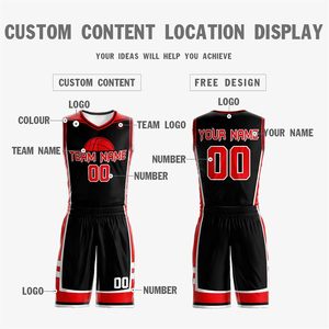 Conjunto de camiseta de baloncesto personalizada para hombre, sublimada, 360g, que absorbe la humedad, cuello en V, nombre del equipo personalizado, número, uniforme, ropa deportiva - Product Image 4
