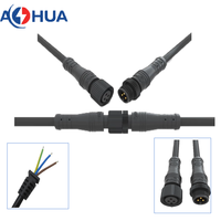 Connecteur de queue de cochon électrique étanche M12 2 3 4 5 broches prise de lumière de remorque écrou de fil métallique connecteur 110V 60V