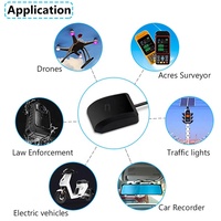 Antenne GPS active magnétique pour voiture, connecteur SMA-Fakra, 1575.42Mhz