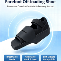 Chaussure orthopédique de décompression de l'avant-pied avec sangles auto-agrippantes réglables pour les blessures aux orteils et le soutien des hallux valgus
