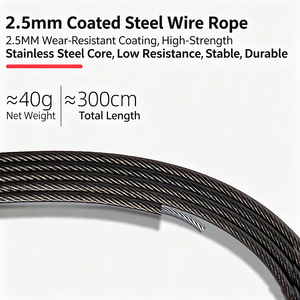 <span class=keywords><strong>Cuerda</strong></span> para Saltar <span class=keywords><strong>de</strong></span> Alta Velocidad con Rodamientos <span class=keywords><strong>de</strong></span> Bolas Metálicas, Cable <span class=keywords><strong>de</strong></span> Acero Ajustable, Mango <span class=keywords><strong>de</strong></span> Aluminio Antideslizante, <span class=keywords><strong>Cuerda</strong></span> <span class=keywords><strong>de</strong></span> 3m, Ligera (1kg), Unisex, para Fitness - Product Image 5