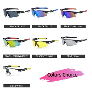 Sport de plein air cyclisme lunettes de soleil coupe-vent randonnée course UV400 <span class=keywords><strong>VTT</strong></span> vélo lunettes hommes femmes - Product Image 3